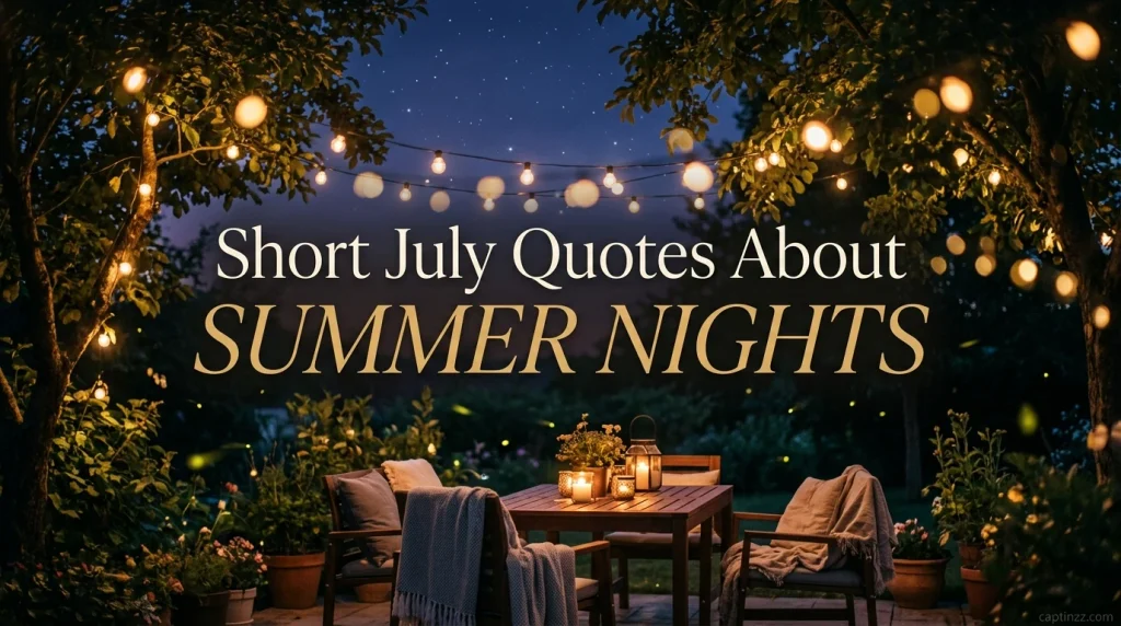 Short July Quotes About Summer Nights