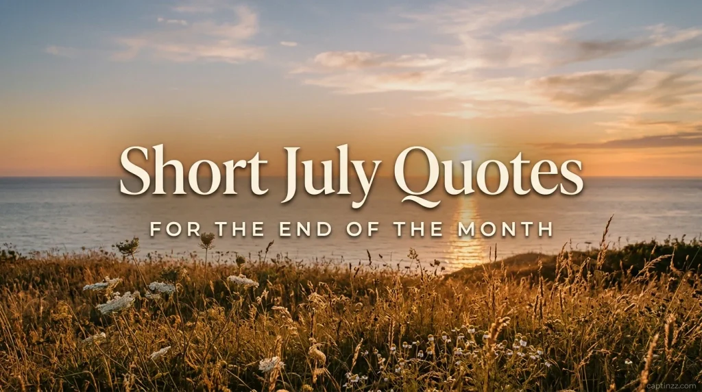 Short July Quotes for the End of the Month