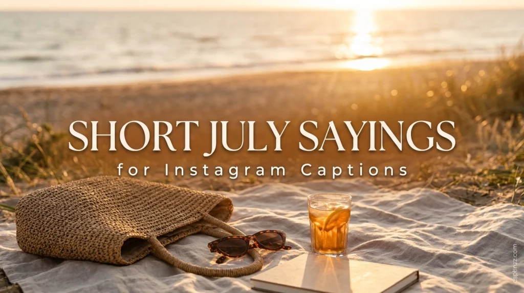 Short July Sayings for Instagram Captions