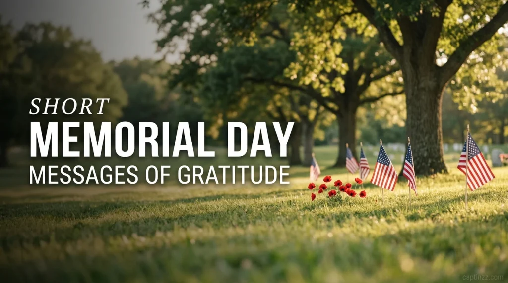 Short Memorial Day Messages of Gratitude