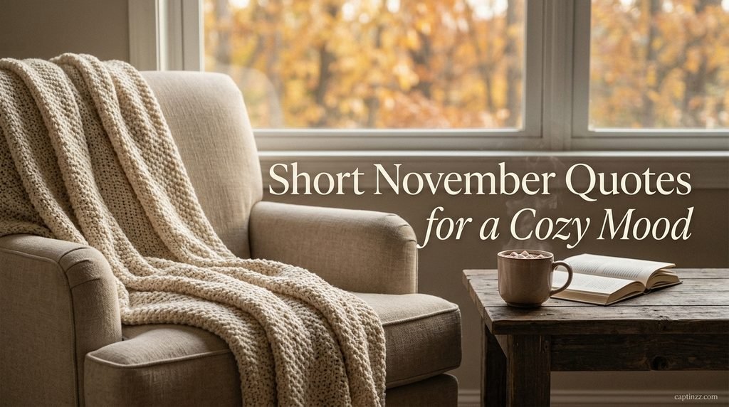 Short November Quotes for a Cozy Mood