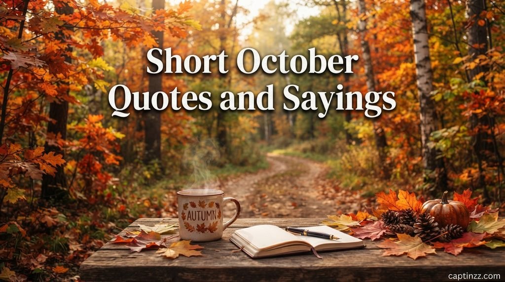 Short October Quotes and Sayings
