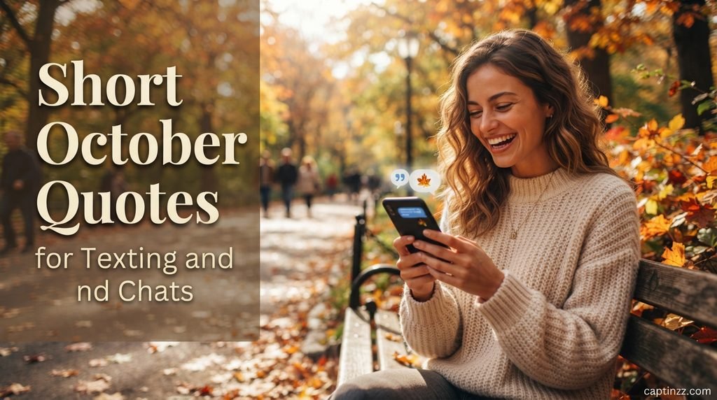 Short October Quotes for Texting and Chats