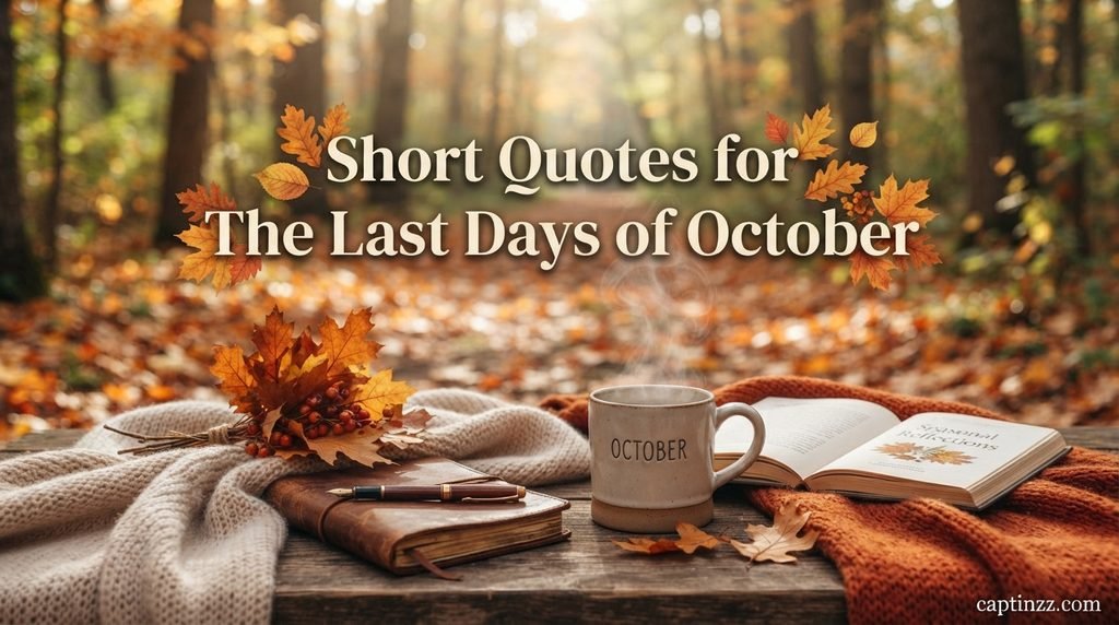Short Quotes for the Last Days of October