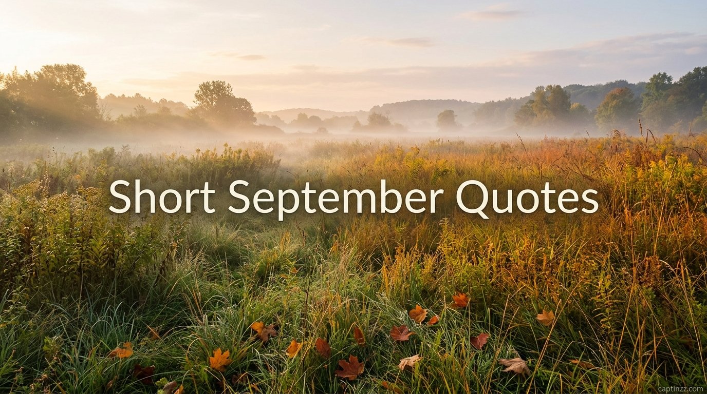 Short September Quotes