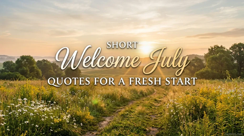 Short Welcome July Quotes for a Fresh Start