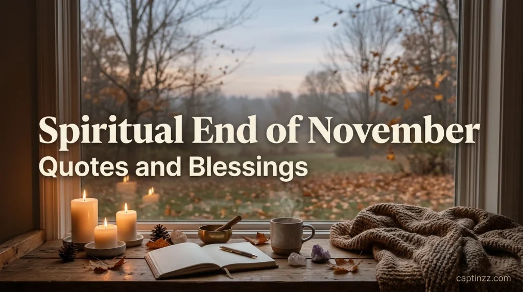Spiritual End of November Quotes and Blessings