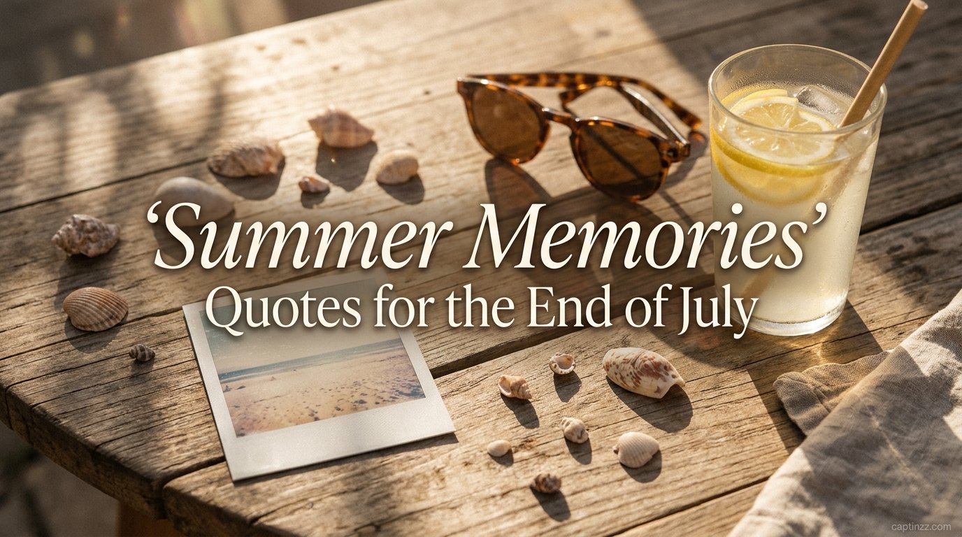 Summer Memories Quotes for the End of July