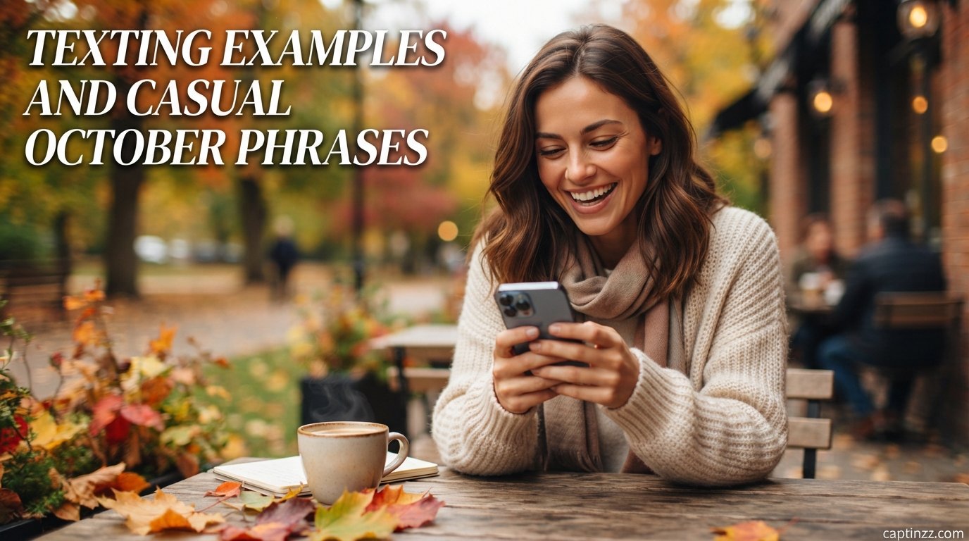 Texting Examples and Casual October Phrases