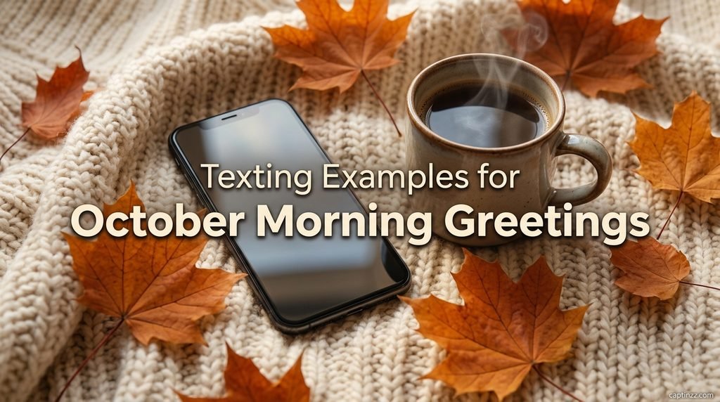 Texting Examples for October Morning Greetings