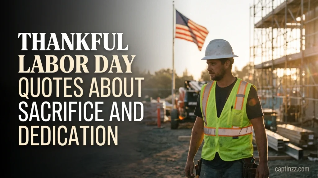 Thankful Labor Day Quotes About Sacrifice and Dedication