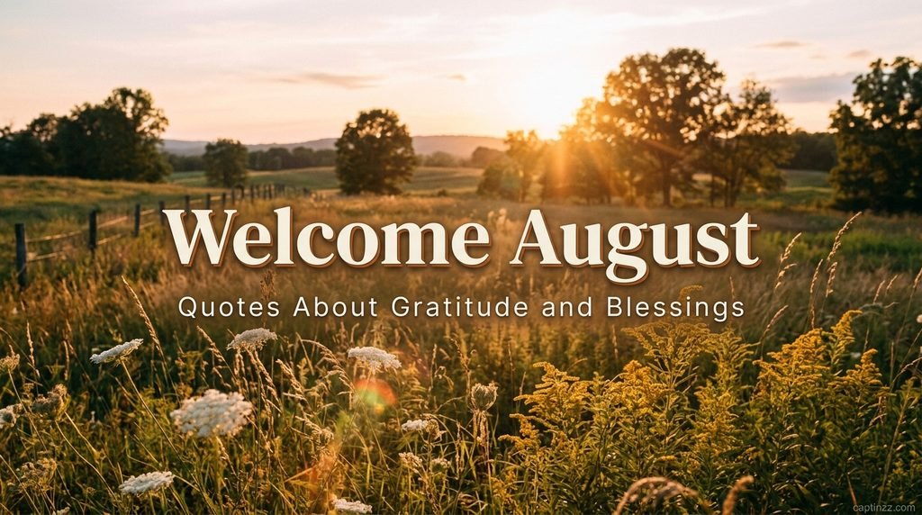 Welcome August Quotes About Gratitude and Blessings