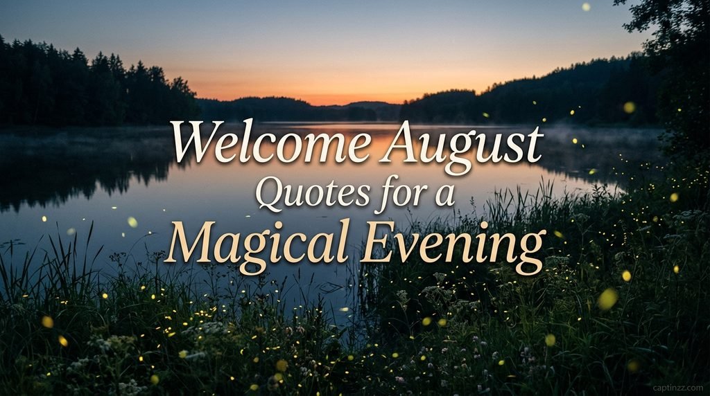 Welcome August Quotes for Nature and Fresh Air