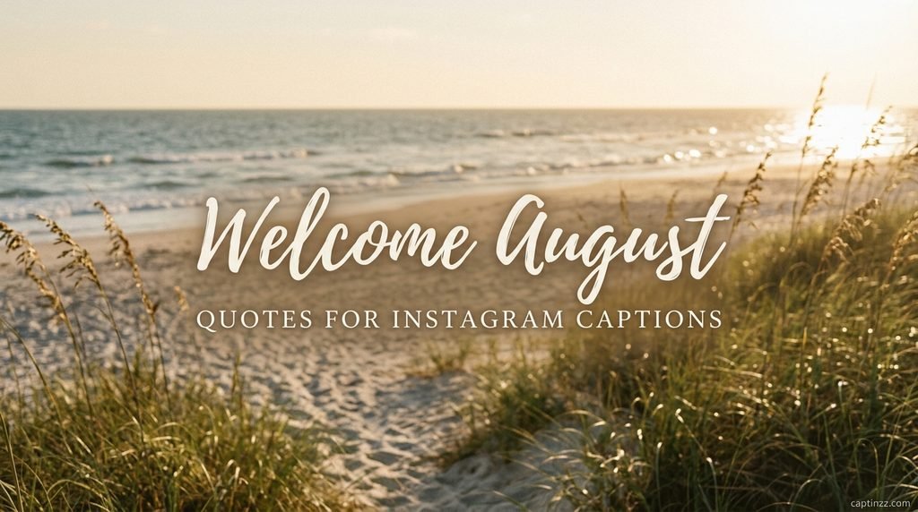Welcome August Quotes for Instagram Captions