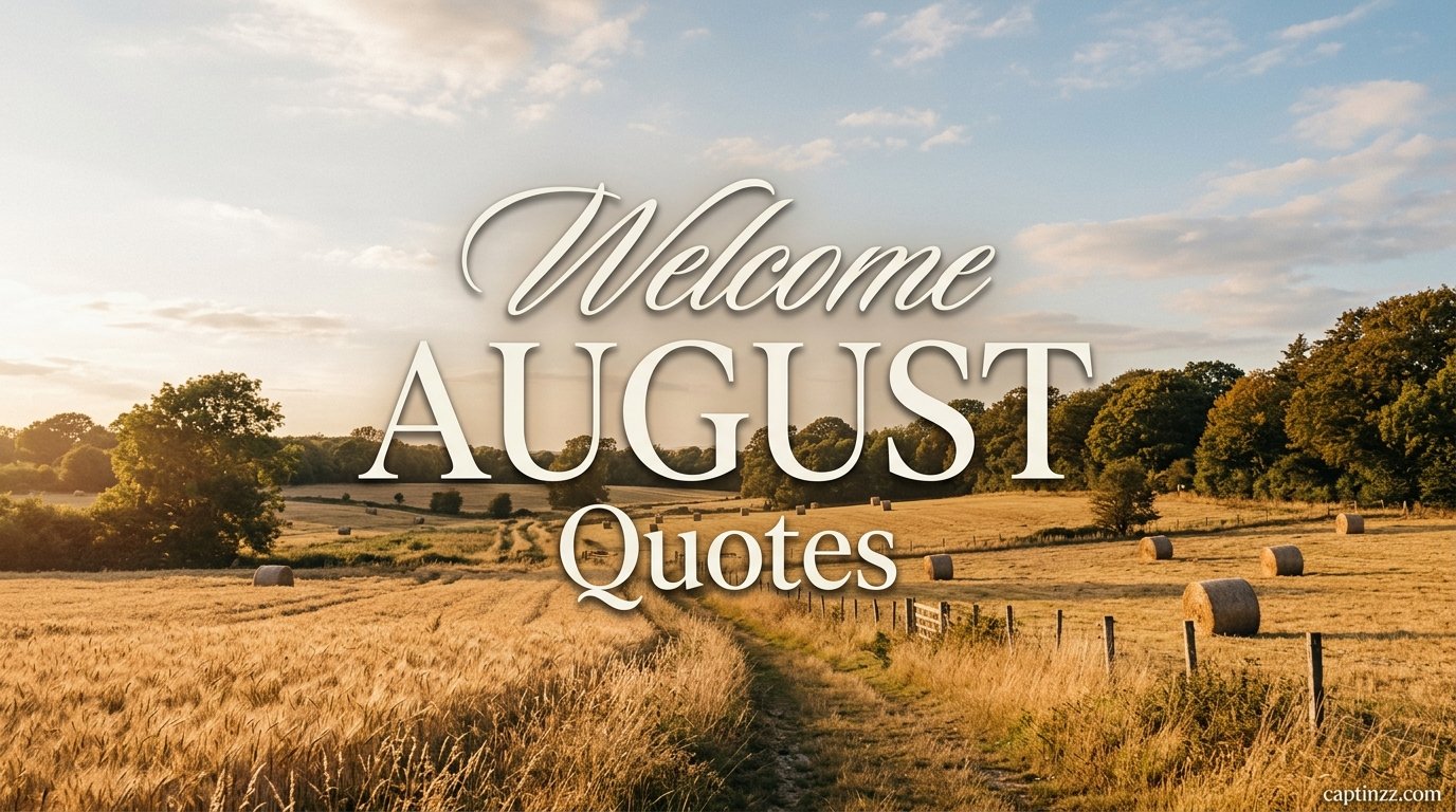 Welcome August Quotes