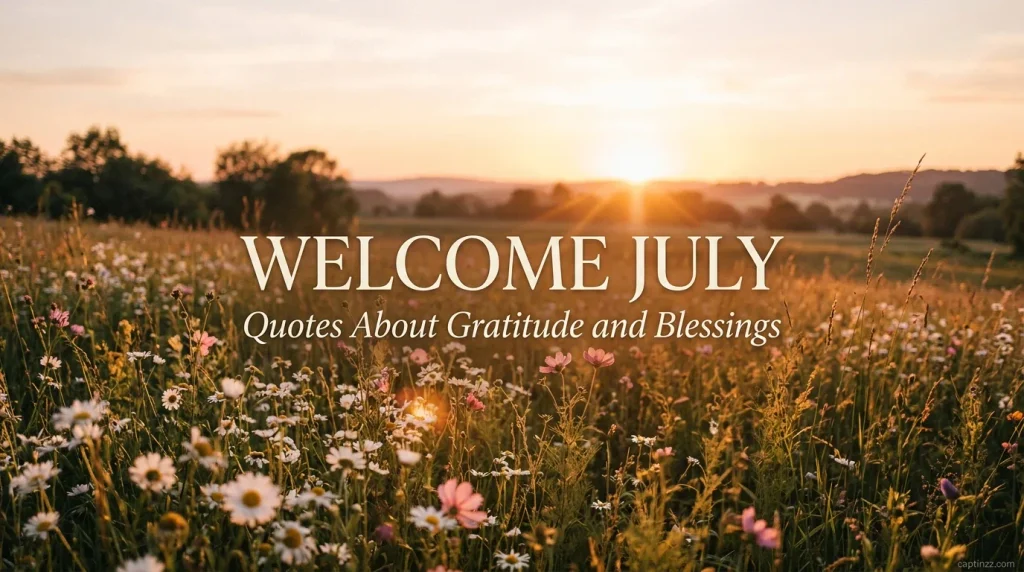 Welcome July Quotes About Gratitude and Blessings