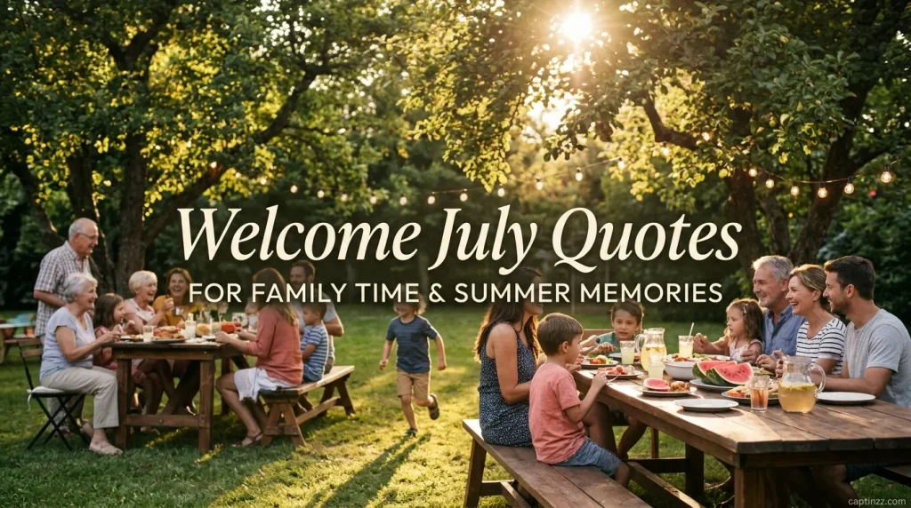 Welcome July Quotes for Family Time and Summer Memories