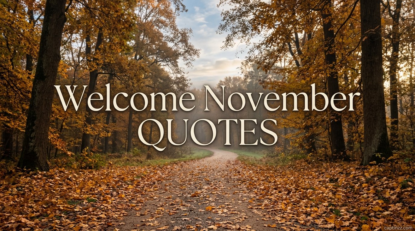 Welcome November Quotes