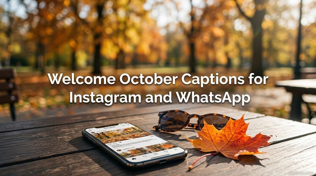 Welcome October Captions for Instagram and WhatsApp