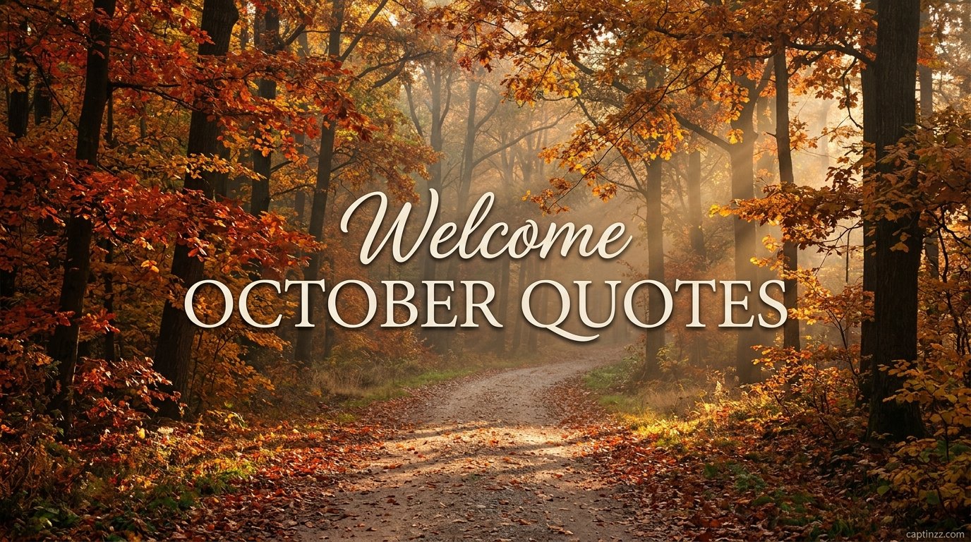 Welcome October Quotes