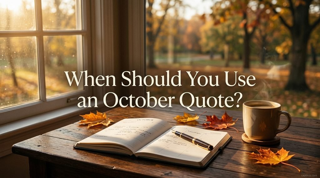 When Should You Use an October Quote?