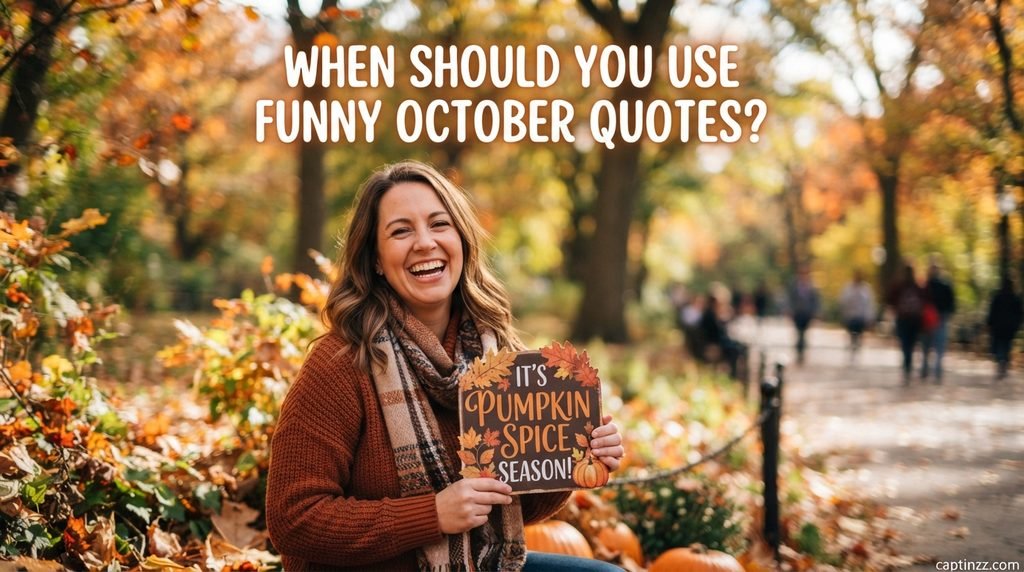 When Should You Use Funny October Quotes?