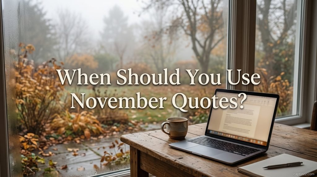 When Should You Use November Quotes?